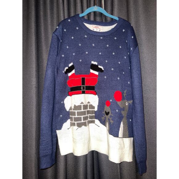 Ugly Christmas Sweater Xmas Size Large - Picture 1 of 3